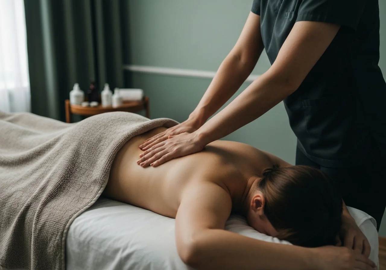 Sports massage recovery session